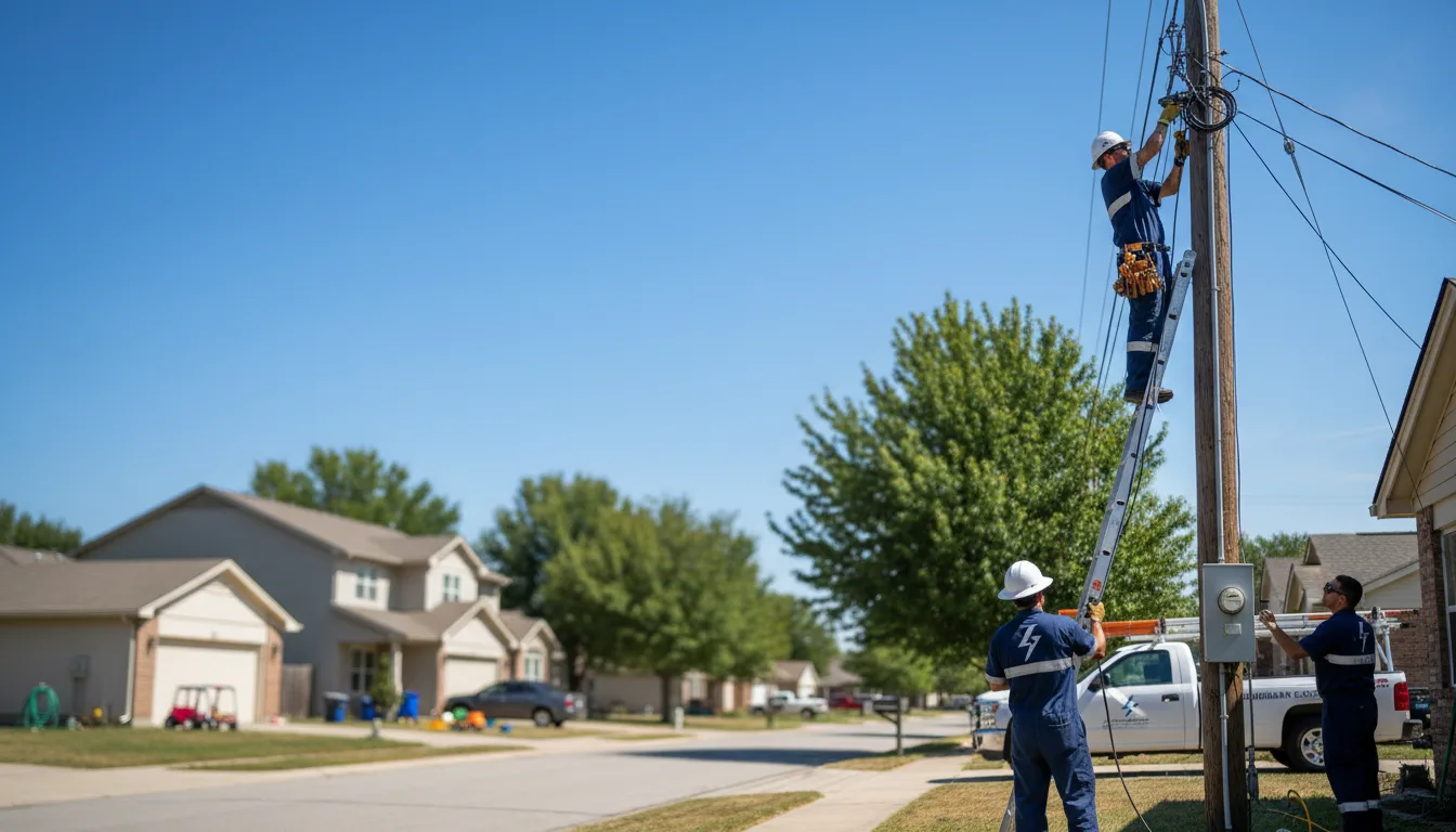 Residential electrician providing installation services in Sparkman, AR